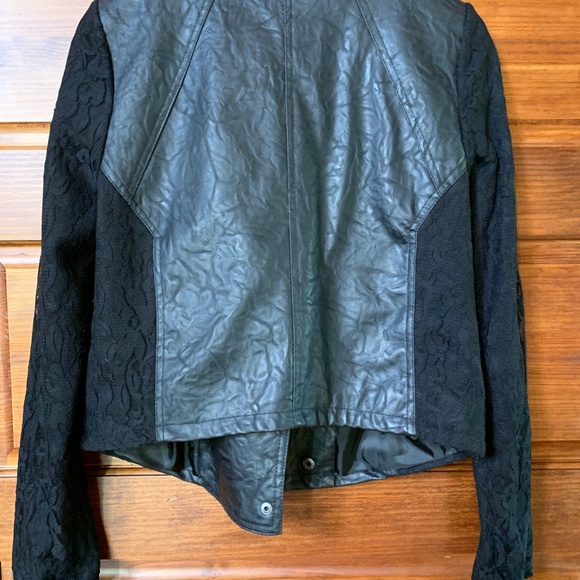 Leather & Lace Moto Jacket - Picture 4 of 4